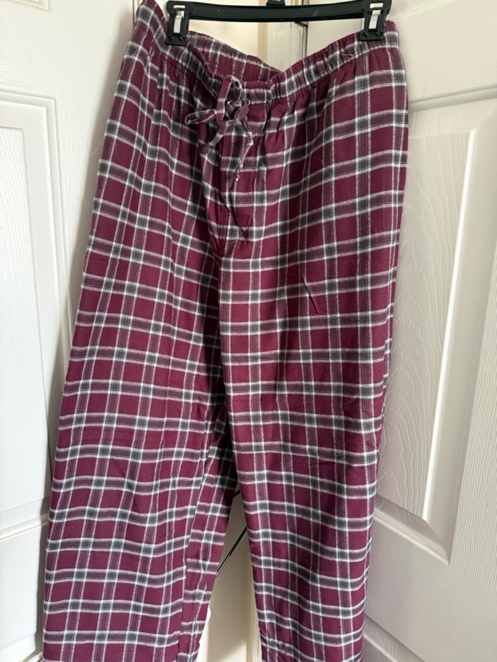 Men's Maroon Plaid Lounge Pants- Drawstring Waist 3 pairs all XL